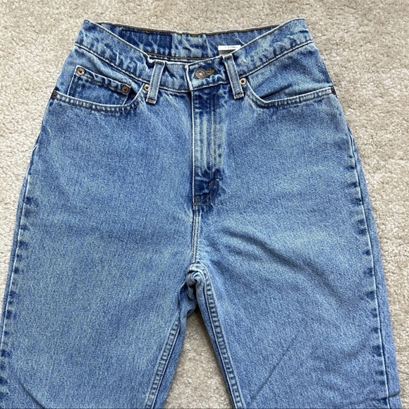 Vintage Levi's 512 High Waist Rise Tapered Leg Jeans Size 7 Long - Picture 2 of 16